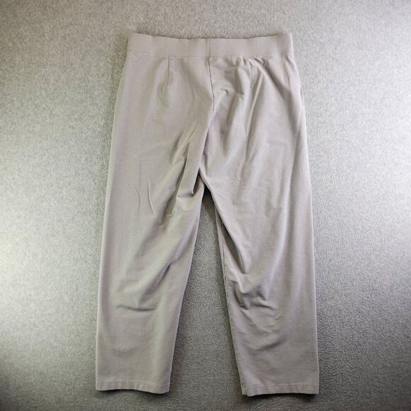 Eileen Fisher Pants Womens XL Gray Stretch Crepe Straight Career Office Work - Picture 5 of 15